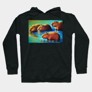 capybara swim Hoodie